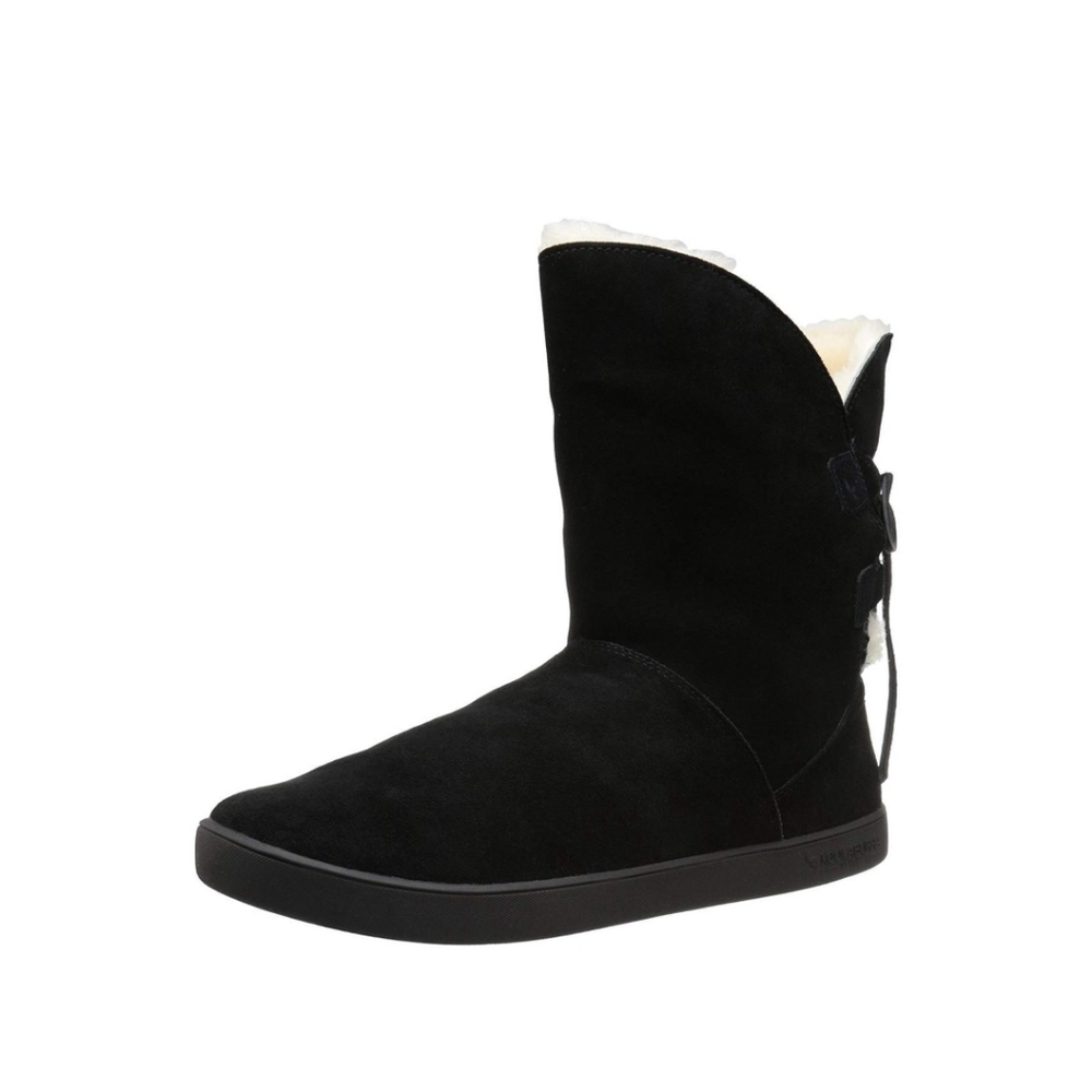 Koolaburra UGGs women's size 6, fully lined, black suede leather boots.